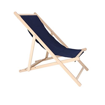 Hamaca sin Barniz Lona Azul Marino