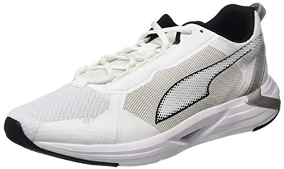 PUMA Minima, Zapatillas para Correr de Carretera Hombre, Blanco White/Fizzy Yellow, 47 EU