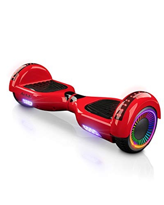 ACBK - Hoverboard Patinete Eléctrico Autoequilibrio con Ruedas de 6.5" (Altavoces Bluetooth + Ruedas Led integradas) Velocidad máxima: 10-12 km/h - Au