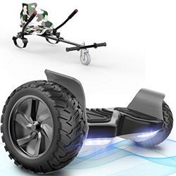 FUNDOT Hoverboards con Asiento, Hoverboards Todoterreno con Hoverkart, Patinete Eléctrico Autoequilibrado de 8.5 Pulgadas, Kart, Hoverboards Todoterre características