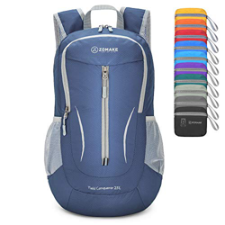 ZOMAKE Mochila Plegable Ligera 25L, Mochilas Pequeñas Compacta para Hombre, Mujer, Viajar, Senderismo, Al Aire Libre(Azul Marino) características