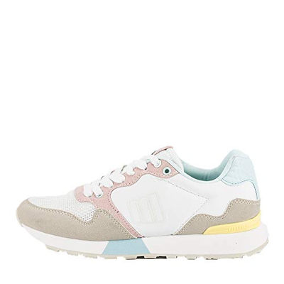 Mustang JOGGO, Zapatillas Deportivas para Mujer, Leopard Blanco Roto