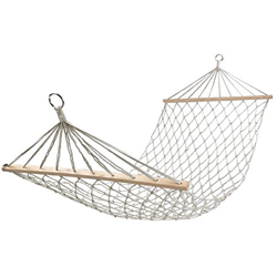 GCX Sólido Hamaca Individual En La Playa for Niños Adultos, Tipo De Red De Pesca Individual Antivuelco Palo Hamaca Playa De Verano Esencial Relajarse  precio