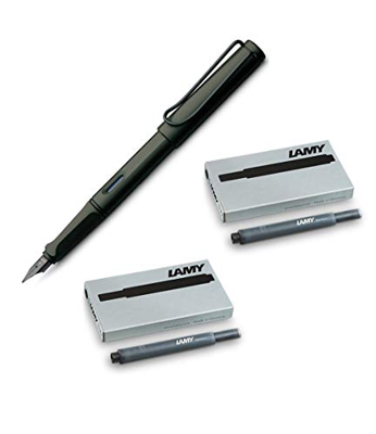 Pluma estilográfica Lamy Safari Umbra 1203065 plástico Umbra M (+ 10 cartuchos negros)