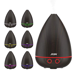 Portátil Difusor de Aceites Esenciales / Humidificador, JVJH USB Mini Difusor de Aroma de 7 Colores, Con Función de Apagado Automático Sin Agua, Adecu características