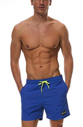 Ducomi Ben Bañador Hombre - Pantalones Cortos de Natación con Tres Bolsillos - Shorts con Forro Interior, Elásticos y Secado Rápido. Boxeador para Nat en oferta