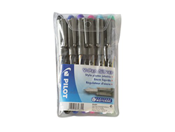 Pilot V-Pen Pro - Pluma estilográfica descartable (punta mediana), varios colores en oferta