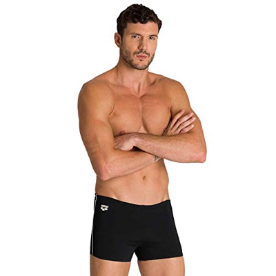 ARENA Bañador Minishort Feather Short, Hombre, Black/White, 95