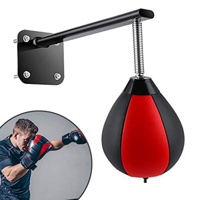 TTLIFE Bola de Boxeo Montada en La Pared, Bola de Boxeo Resistente y Duradera con Resorte Reforzado, Bola de Velocidad Refleja, Entrenamiento para el 