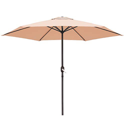 Parasol sombrilla Beige de Aluminio clásico de 270 cm - LOLAhome en oferta