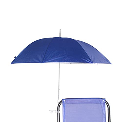 Sombrilla para Silla Playa, Jardín, Piscina,Terraza o Patio, Protección solar UPF50+, Ø100cm (Azul 2)