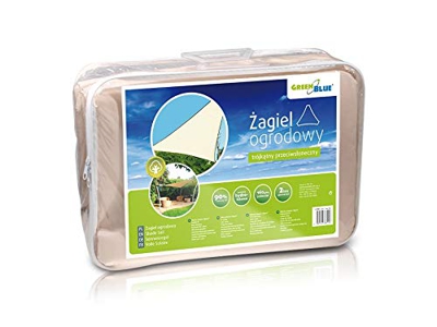 Green Blue - Toldo para jardín Vela de Sombra Cuadrado o Triangular Impermeable Diferentes Medidas (Triangular, 5,0)