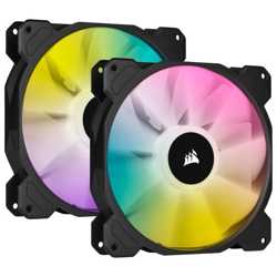 Corsair iCUE SP140 RGB ELITE Performance 140mm PWM Dual Fan Kit iCUE Lighting Node CORE en oferta