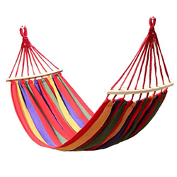 Acampar Hamaca Aire Libre Jardín Hamaca Colgante Espesado Lona Resistente Hamaca Portátil para Viajes, Playa, Patio Trasero (Rojo) precio