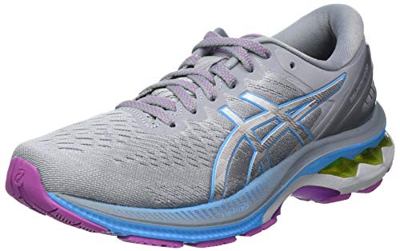 Asics Gel-Kayano 27, Road Running Shoe Mujer, Digital Aqua/Pure Silver, 40 EU