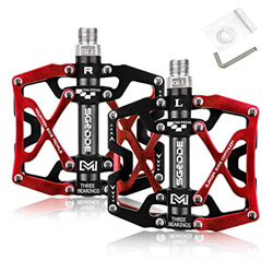SGODDE Pedales, Pedales de Bici CNC Aleación de Aluminio Rodamiento Sellado y Pedal Antideslizante para Bicicletas de Montaña 、 Bicicletas de Ciudad y en oferta