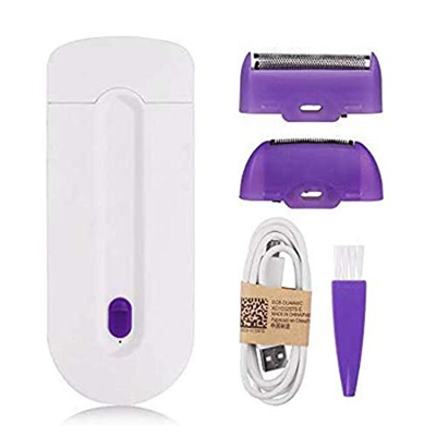 ZXCWE Depilación Eléctrica, 2 De Cada 1 Mujeres Máquina De Depilación Portátil Multifuncional Safe Body Hair Remover Recargable