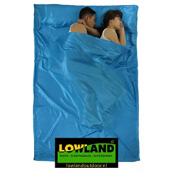LOWLAND OUTDOOR Hüttenschlafsack 2-Persons Saco de Dormir, Azul, 220 x 160 cm precio