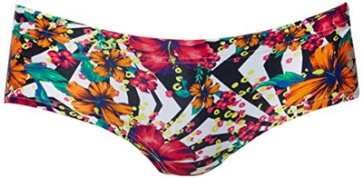 ARENA M Low Waist Short Bañador Corto Hombre One Yuka Tiro Bajo, Black-Multi, 85