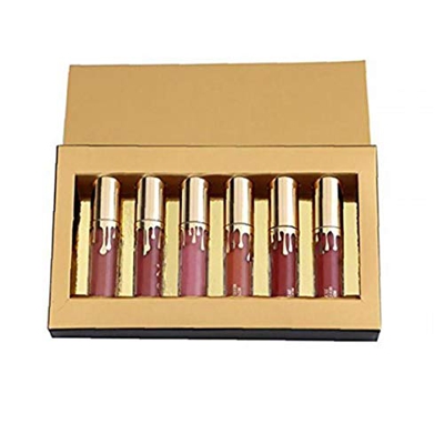 ZYCX123 6pcs Larga Duración líquido Barra de Labios Mate Brillo Aterciopelado Mate Impermeable Lipgloss del lápiz Labial del Lustre del Labio para Las