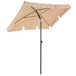 SONGMICS Parasol Rectangular para balcón 1,8 x 1,25 m, Protección UPF 50+, Parasol inclinable, Lona recubierta de PA, Bolsa de Transporte, Terraza jar en oferta