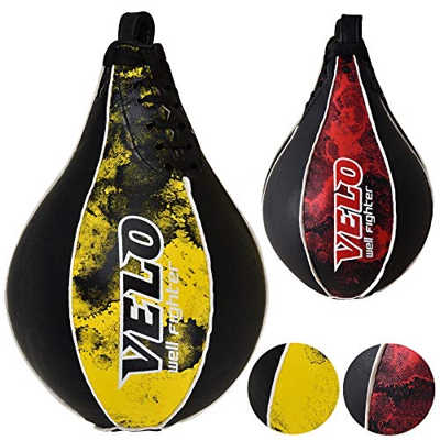 VELO Speed Ball Boxeo Cuero MMA Muay Thai Entrenamiento Punzonado Dodge Striking Bolsa Kit Colgante Giratorio Entrenamiento Speedball Plataforma de Pa