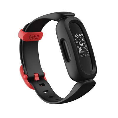 Fitbit - Ace 3 Negro Y Rojo Pulsera De Actividad Para Niños