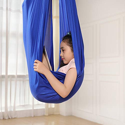 ele ELEOPTION Hamaca Columpio Infantil, Columpio Interior Elástico Abrazar Hamaca Swing sensorial, Ideal para TDAH, Aspergers e integración sensorial 