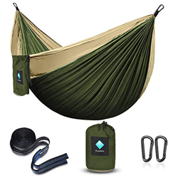 ERUW Camping Hamaca,Hamaca Ultraligera para Viaje y Camping Portátil Paracaídas Secado Rápido, Columpio de Nailon 210D para Patio y jardín (78''W118'' en oferta