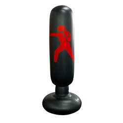 Geagodelia Saco de Boxeo Hinchable de Pie para Adultos y Adolescentes Columna de Boxeo Inflable con Base Gruesa para Ejercicio y Alivio del Estrés (Ne precio