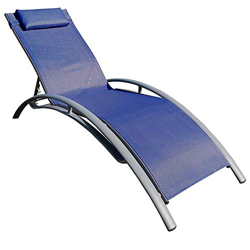 Garden House Garage 91 Tumbona Plegable Ajustable 5 Posiciones Textil Azul GH91 precio
