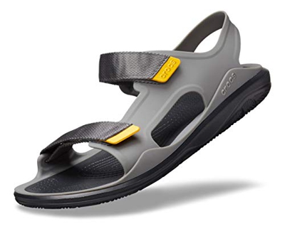 Crocs Swiftwater Molded Expedition Sandal, Sandalias de Punta Descubierta para Hombre, Gris (Slate Grey/Black 0dy), 46/47 EU