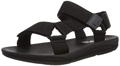 Camper Match, Sandalias con Tira Vertical Hombre, Negro (Black 1), 45 EU