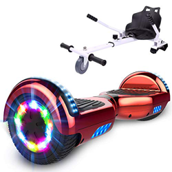 GEARSTONE HoverBoard monopatín + HoverKart con Bluetooth e iluminación LED 6,5 pulgadas Scooter eléctrico Self Balance Scooter E Overboard para niños  en oferta
