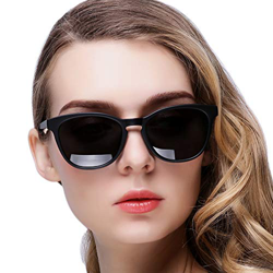 KANASTAL Gafas de Sol Mujer Polarizadas Clásicas Vintage Retro con Protección UV400 de Moda Señora Negro mate precio