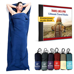 NirvanaShape ® Saco de Dormir para cabaña - Microfibra Muy Fina | Saco-sábana de Viaje y para Acampada | Saco de Dormir Interior, Funda | Ideal para c características