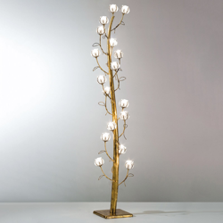 Lámpara de pie FLORA, hecha a mano en oferta