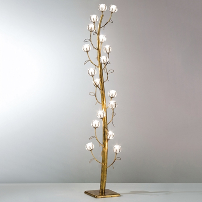 Lámpara de pie FLORA, hecha a mano