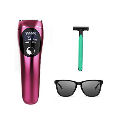 IPL Depiladora de Luz Pulsada 999.999 Flashes, para Cuerpo y Cara Dispositivo Láser Profesional sin Dolor para el Hogar para Cuerpo y Cara, para Mujer