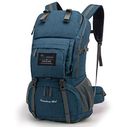 MOUNTAINTOP 40 litros Mochila de Senderismo, Impermeable Mochila Trekking al Aire Libre Mochilas de Montaña Viajes Acampadas con Cubierta de Lluvia (A en oferta