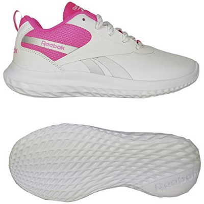 Reebok Rush Runner 3.0 Syn, Zapatillas de Running Mujer, Blanco/ELEPNK/Plamet, 39 EU