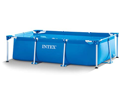 Intex Set 3 en 1 jardín Piscina 260 x 160 x 65 cm Rectangular Frame – Piscina con Bomba de Filtro 28271 precio