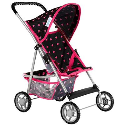 Kinderplay - sillas de Paseo - Carrito para muñecas, Cochecito de Paseo, Parasol, Buggy, KP0280R
