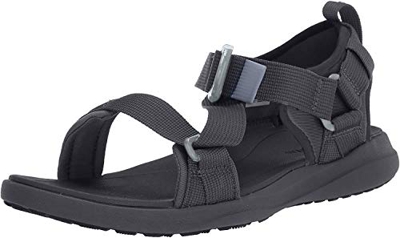 Columbia Sandal, Sandalia Hombres, Black (Black, Red Element 010), 45 EU