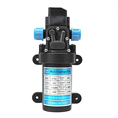 Jadeshay Bomba de Agua de Transferencia portátil,DC 12V 80W Bomba de Agua de Micro diafragma de Alta presión eléctrica autocebante