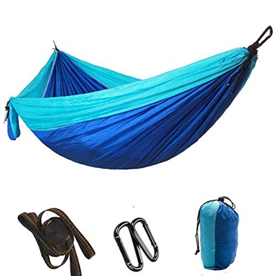 Jinyi Cama Colgante, portátil para Acampar, Viaje, Hamaca Individual, Cama Colgante, Cama para Acampar Colgante para una Persona con Correa de árbol p