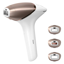 Philips BRI955/00 Dispositivo de depilación IPL Philips Lumea IPL Serie 9000, tecnología SenseIQ, con 3 accesorios para zonas de precisión, cuerpo y c en oferta