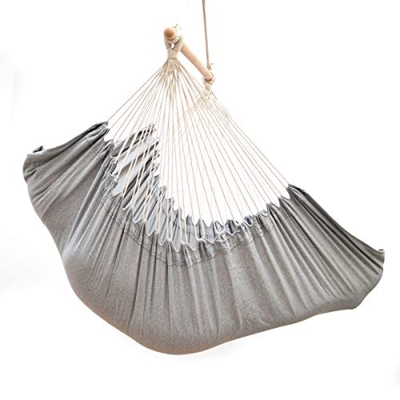 AMANKA - Silla Colgante XXL con Compartimento Lateral y Cojín - 220x120cm Hamaca hasta 150kg