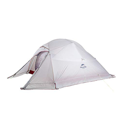 Naturehike Cloud-up Ultraligero Tienda 3 Persona Tienda de Campaña Impermeable Doble Capa Camping Tienda de Campaña (Gris con Falda 20D) características