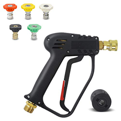 DERASL Pistola Pulverizadora de Limpieza de alta Presión 4000PSI con M22 (14 mm) y el Acoplamiento Rápido de Manguera de alta Presión de Karcher,5 Boq en oferta